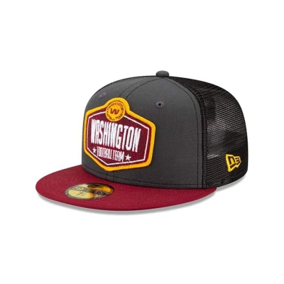 Washington Football Team Gorra | New Era NFL Draft 59fifty Fitted Cap Mexico - Grises